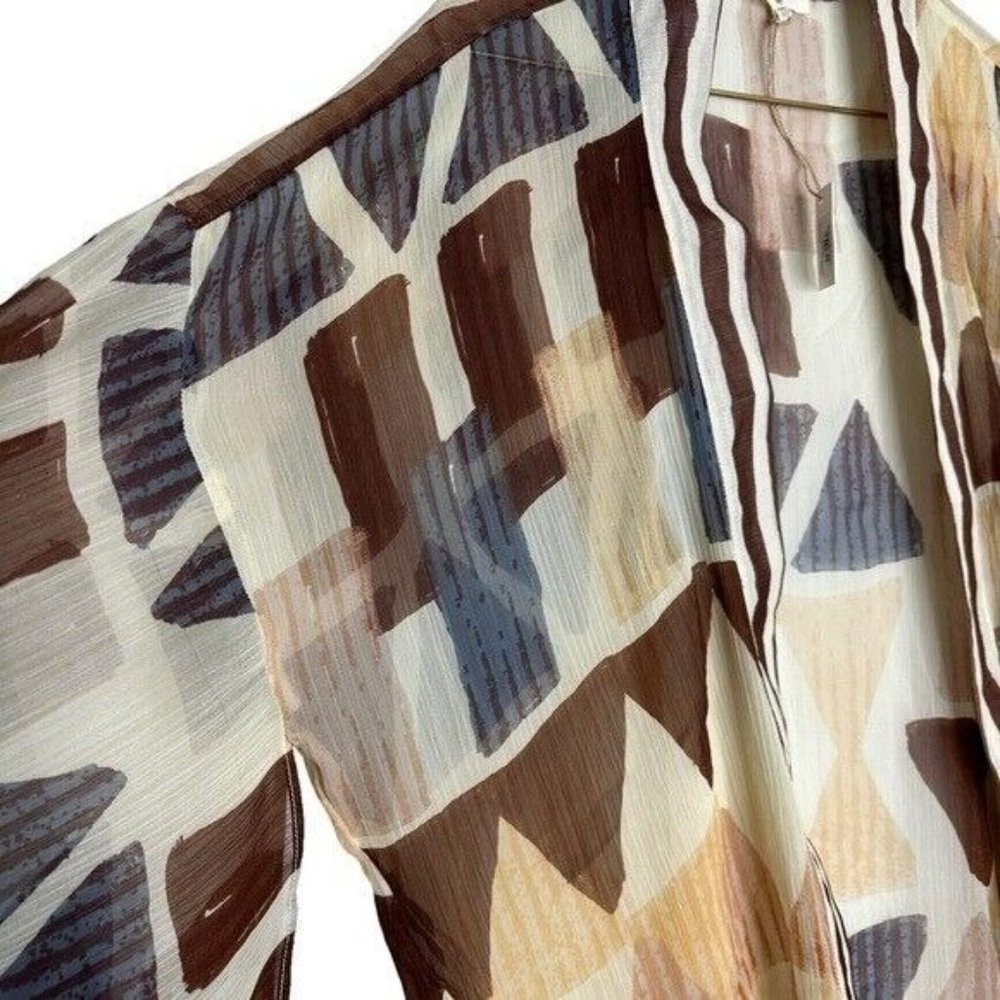 World Market Kimono Cardigan Swim Cover Up One Size - Picture 3 of 12